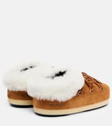Moon Boot Slippers EVX aus Veloursleder