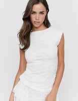 TALLY WEiJL Weißes Spitzen-Minikleid
