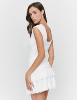 TALLY WEiJL Weißes Spitzen-Minikleid