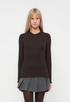 ONLY ONLLESLIE L/S LACE MIX TOP JRS - Langarmshirt - chocolate torte, Bild 1 von 4