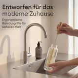 Vove Flaschenbürsten-Set 4-teilig aus Natur-Sisal