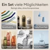 Vove Flaschenbürsten-Set 4-teilig aus Natur-Sisal