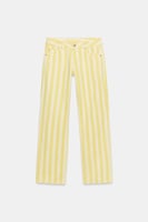 ZARA TRF JEANS MIT GERADEM BEIN UND STREIFENMUSTER