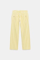 ZARA TRF JEANS MIT GERADEM BEIN UND STREIFENMUSTER