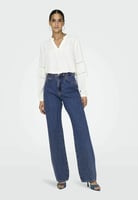 ONLY ONLSILJE Straight High Waist Jeans, Medium Blue Denim, Bild 2 von 4