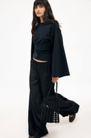 Soft Cotton Wide Sleeve Jersey Top