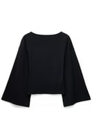 Soft Cotton Wide Sleeve Jersey Top