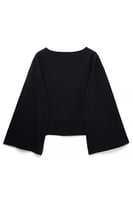 Soft Cotton Wide Sleeve Jersey Top