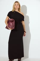 Soft Line drapiertes Maxikleid