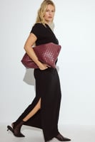 Soft Line drapiertes Maxikleid