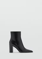 Mango Absatzstiefelette mit Spitze, image 1 of 4