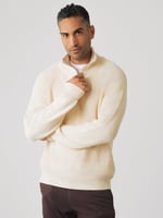 Half-Zip-Strick