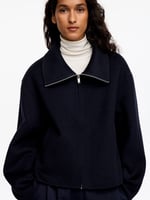 ARKET Doubleface-Jacke aus Wollmischung Navy, image 4 of 4