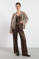m-kae Ames Satin Pants - Espresso