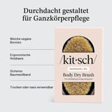 Kitsch Exfoliating Dry Body Brush for Massage Against Cellulite and Lymphatic Drainage