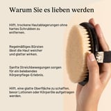 Kitsch Exfoliating Dry Body Brush for Massage Against Cellulite and Lymphatic Drainage