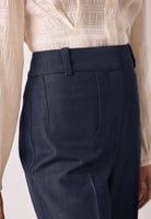 REGULAR FIT - MILITARY - Trousers - navy