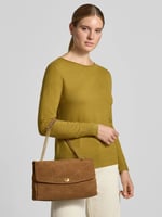 MANGO Shoulder Bag aus echtem Leder Modell 'MONTES' - Mittelbraun, image 1 of 4