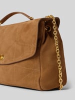 MANGO Shoulder Bag aus echtem Leder Modell 'MONTES' - Mittelbraun, image 3 of 4