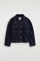 FUNNEL-NECK DENIM JACKET