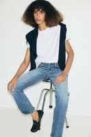 H&M T-Shirt aus Baumwoll-Interlock - Weiß, image 2 of 4
