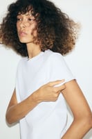 H&M T-Shirt aus Baumwoll-Interlock - Weiß, image 3 of 4