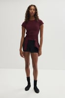 H&M Sports T-shirt with SculptMove™ - Kirschrot - Ladies