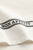 H&M Geschirrtuch aus Leinengemisch - Cremefarben/Bon Appétit, image 4 of 4
