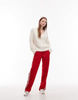 adidas Originals – Firebird – Trainingshose in Rot