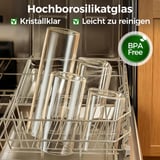 ComSaf Vorratsgläser, Glasbehälter mit Deckel