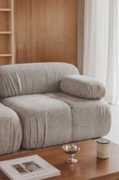 Sklum Rechtes Eckmodul für modulare Bouclé-Sofas, vakuumverpackt Kendall, image 1 of 4