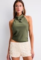 Satin-Neckholder-Top