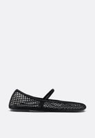 Mesh-Ballerinas mit Riemen