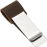 PATIKIL Stiftöse Für Notizbuch Edelstahl Leder Stifthalter Stiftclip Für Notizbuch Reisetagebücher Planer Kaffee