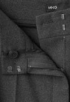 Mango Gerade Anzughose, Grau, image 4 of 4