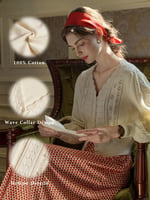 Simple Retro Amira Wave V-neck Cotton Knitted Cardigan