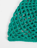 Reclaimed Vintage gehäkelte Beanie in Jadegrün