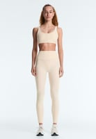 COMFORTLUX HIGH-RISE RIB 65cm ANKLE-LENGTH - Leggings - beige