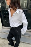 ZARA JEANS Z1975 REGULAR MIT HOHEM BUND LONG