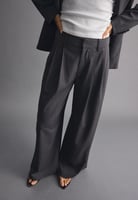 Gestreifte Wide-Leg-Hose