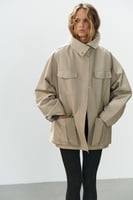 ZARA JACKE MIT STEHKRAGEN UND TASCHEN, image 2 of 4
