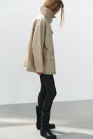 ZARA JACKE MIT STEHKRAGEN UND TASCHEN, image 4 of 4