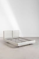 Gepolstertes Bett für Matratze 160x200cm Eierschalenweiß Ketia