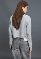 Stradivarius V-NECK PULLOVER SOFT TOUCH 05015479 - Strickjacke - light grey, Bild 3 von 4