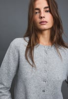 Stradivarius V-NECK PULLOVER SOFT TOUCH 05015479 - Strickjacke - light grey, Bild 4 von 4