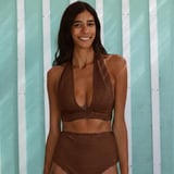 Halterneck Bikini Top – Chocolate