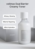 celimax Dual Barrier Creamy Toner - mit Ceramiden & Peptiden, öl- und alkoholfrei, mild für empfindliche & fettige Haut, langanhaltende Feuchtigkeit, Korean Skincare, 150 ml