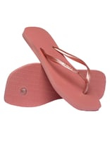 Havaianas Slim mit eckiger Zehenpartie in Clay