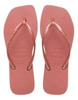 Havaianas Slim mit eckiger Zehenpartie in Clay