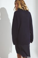Oversize-Strickpullover mit Rollkragen
